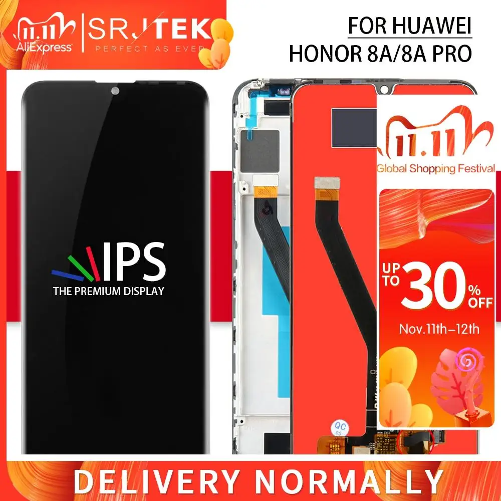 Srjtek для Huawei Honor Glory 8A сенсорный ЖК-дисплей Play экран стеклянная панель 8A/8A Pro дисплей