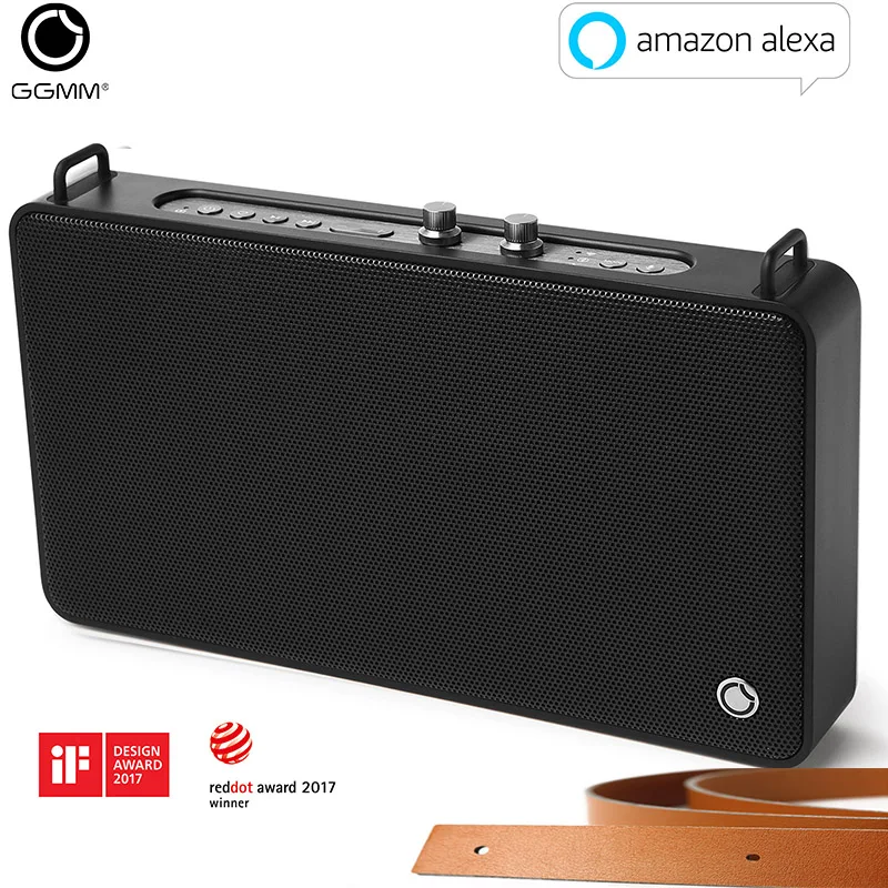 GGMM E5 Bluetooth Portable Speaker 20W Stereo Subwoofer Square Box HD Column Music Player Support V