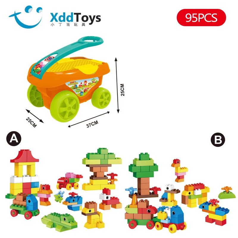 

Animal Paradise 95 Block Building Blocks Children'S Educational Assembled Toys Large Particles 1-3-6 a Year of Age GIRL'S And BO