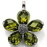 ThomasPT2383 2.3cm Pendant Green Petals Flower - Style GLAM And Fashion Lovers' jewelry In Ts925 silver-plated Bracelet | Украшения и