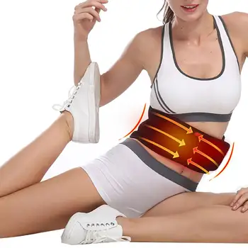 

USB Electric Heating Belt Back Massage Infrared Waist Support Brace Band Warmer Relief Pain Belly Thermal Heat Pad