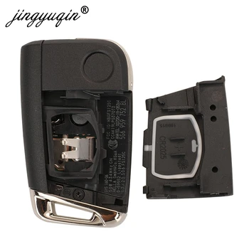 Keyforkess originale 5C 5C Chip Flip Remote Keyless vai per VW whoron T-ROC Tiguan chiave dell'automobile Fob 5G6 959 752 BL parte originale - Jingyuqin originale 5C 5C Chip Flip Remote Keyless vai per VW whoron T ROC Tiguan