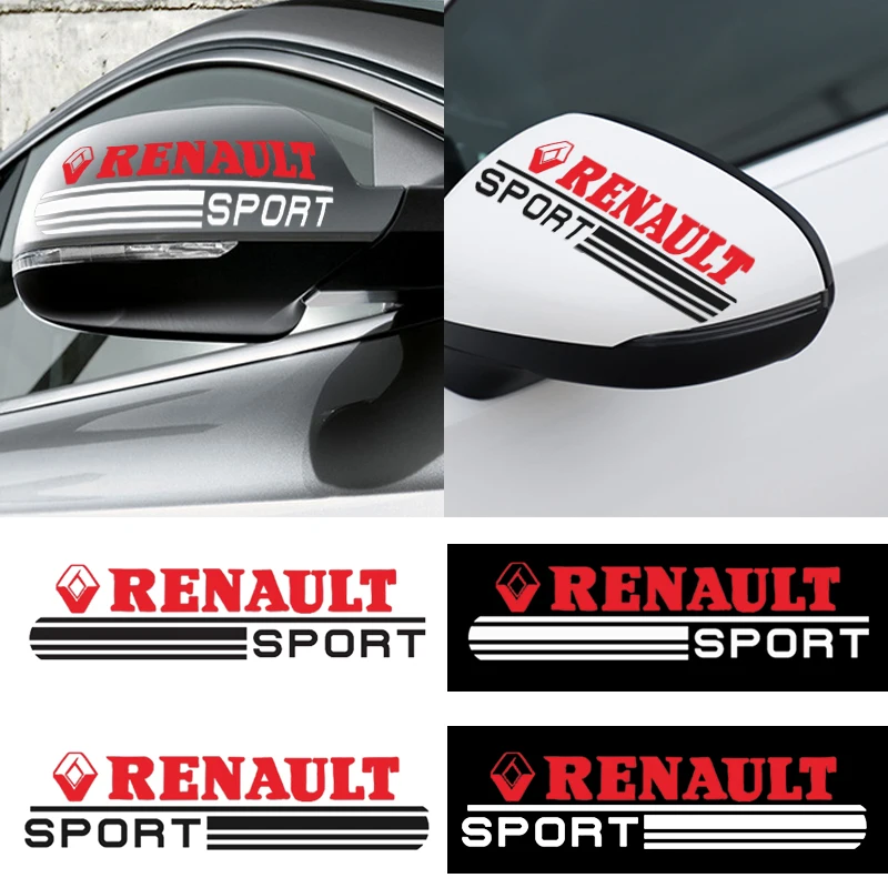 

Red Word Car Stickers Logo Auto Pasters for Renault KIA Lada Fords Mazdas Automobile Decoration Accessories For Alfa Citroens