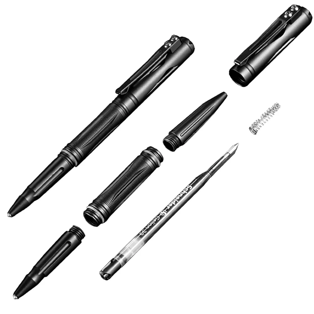 New Nitecore NTP21 Aluminum Alloy Tactical Pen Schneider Gelion Ballpoint Pen