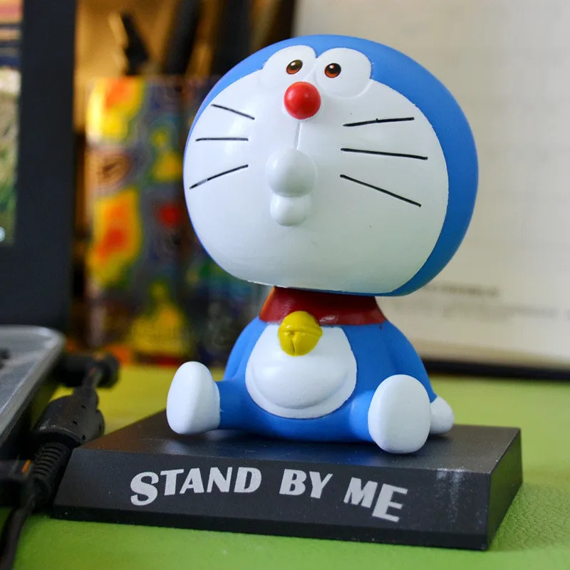 Милый Doraemon фигурка с качающейся головой куклы Doraemon косплей качающаяся голова экшн-кукла автомобиль деко подарок на день рождения