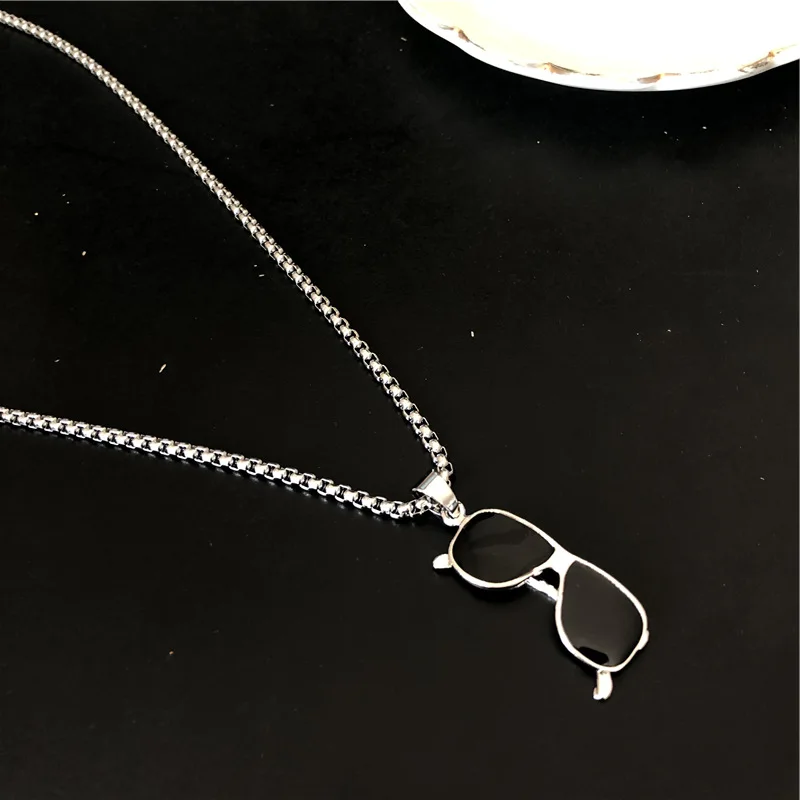 Модные туфли в стиле хип хоп солнцезащитные очки кулон titanium стали ожерелье