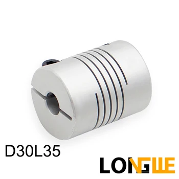 

LONGWE Servo to Shaft Coupler D30L35 8mm Install Diameter 1pcs Integrated Aluminum Alloy Spiral Line Couplings