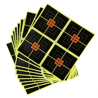 10-Sheet Shooting Targets - 10 Inch Self Adhesive Paper Reactive  Stickers - Great for All , Rifles, Pistols, 1
