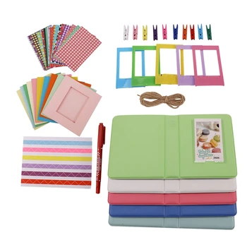 

Color Stickers+Photos Album+Photo Frames+Marker Pen for Fujifilm Instax Mini 8/9 Instant Camera&Film Paper.