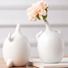 Подарок на день Святого Валентина, интересные ваза, милые цифры, версия Q, действие, керамика, цветочный горшок, креативное украшение для гостиной, X3997