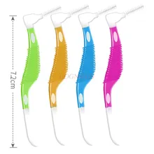 Зубная палочка l-образная межзубная щетка Ортодонтическая межзубная щетка Зубная щетка-зубочистка проволока пищевая щетина 8