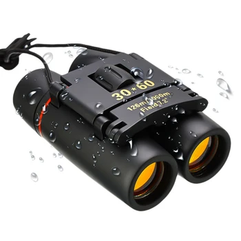 

Outdoor Professional Binoculars Travel Folding Hiking Black Portable Mini Adjustable For Hunting Bird Watching Travelling