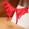 Sexy Porno Crotchless Lingerie Women Thongs G strings Lace Panties Low-rise Open Crotch Briefs for Sex Transparent Underwear ► Photo 2/6