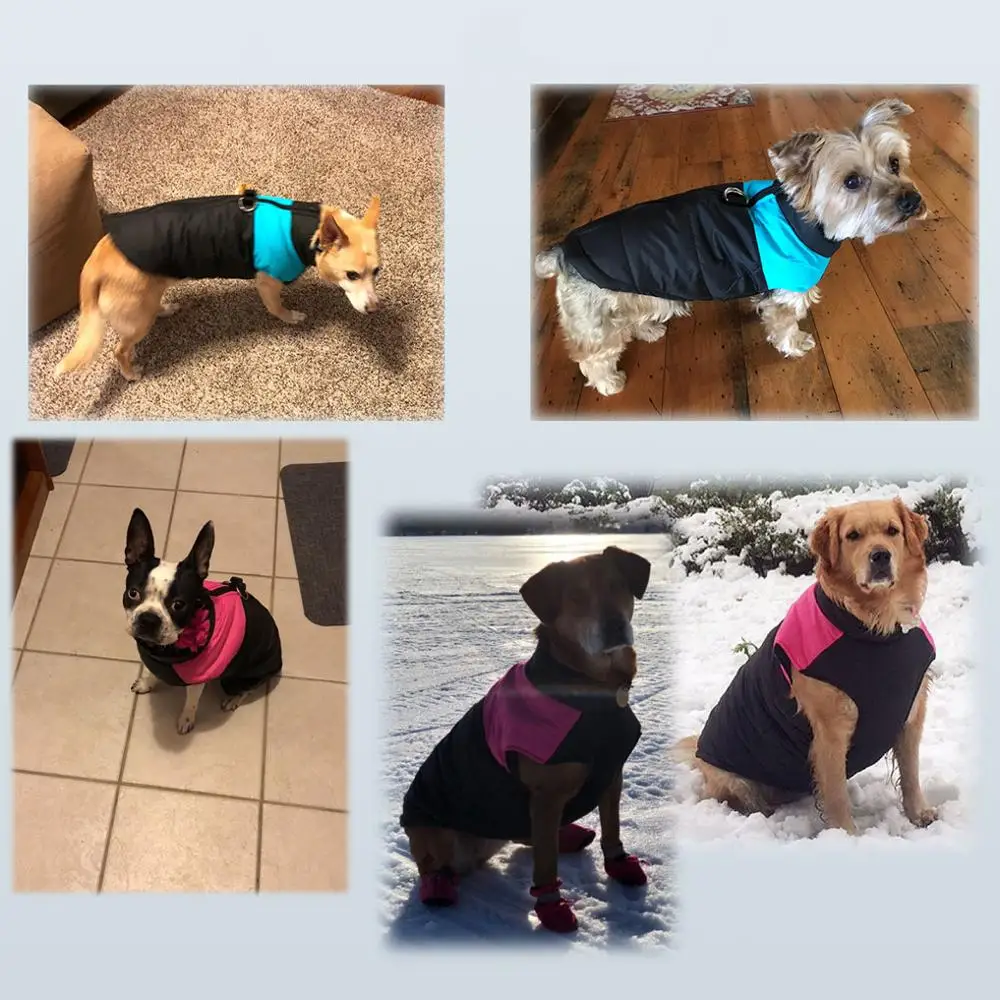 price reduction  Winter Pet Dog Clothes Warm Thicken Waterproof Dogs Jacket for Pitbull Chihuahua Padded Coat Pet Ve