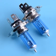 CITALL 2 шт H4 HB2 P43T 9003 12V 100W 6000K синяя яркая галогенная лампа для фар ультра-белая лампа