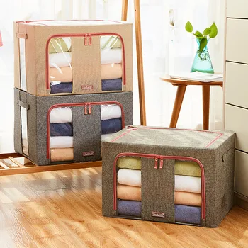 

Foldable Storage Bags Folding Organizer Bag for Clothes Quilt Blanket Pillow Luggage Breathable Closet Organizer Drop shipping