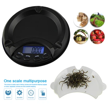 

0.01g High precision Pocket Digital Scale Jewelry Gold Balance Weight Gram LCD weighting Electronic Scales Ashtray Shape
