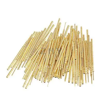 

PM75-2W Testing Probe Pin Receptacles Gold Tone 100 Pcs