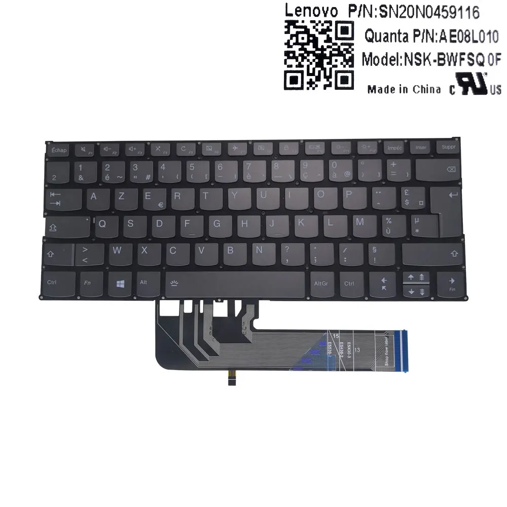 Computador Portátil Teclado Retroiluminado para Lenovo Ideapad C34014 14api 14iwl C740-14iml 730-15 15iwl 730-13ikb 530-14 530s-14 uk fr sp br Teclado de substituição - Imagem 5