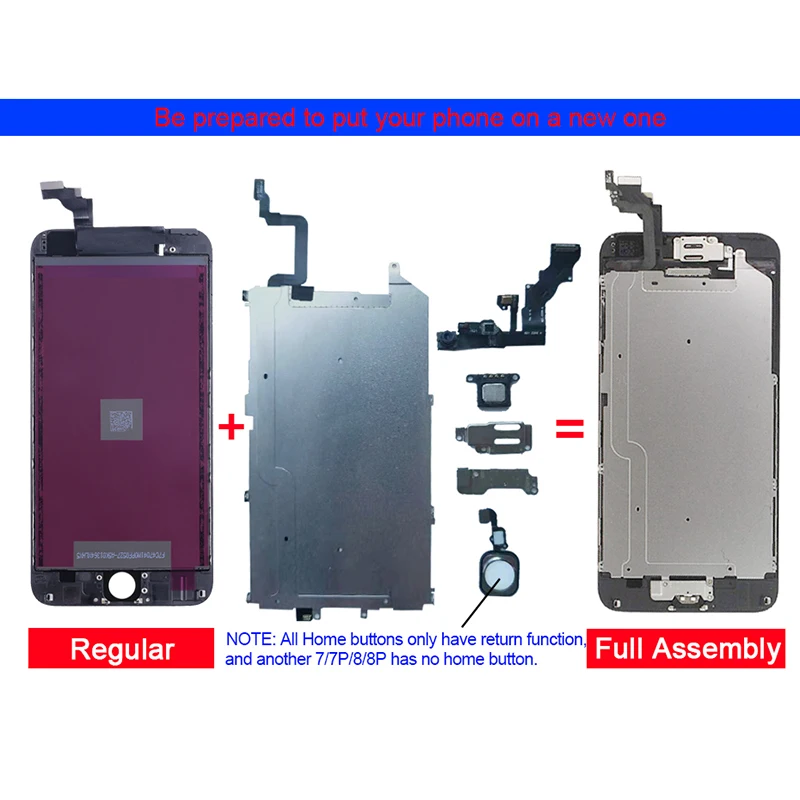 AAA For iPhone 6 S Plus LCD Full Assembly Complete 100 With 3D Force Touch For 3