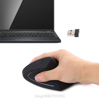 

2.4G Ergonomic Vertical Wireless Optical Wrist Healing USB Mouse For Laptop PC S02 20 Dropship