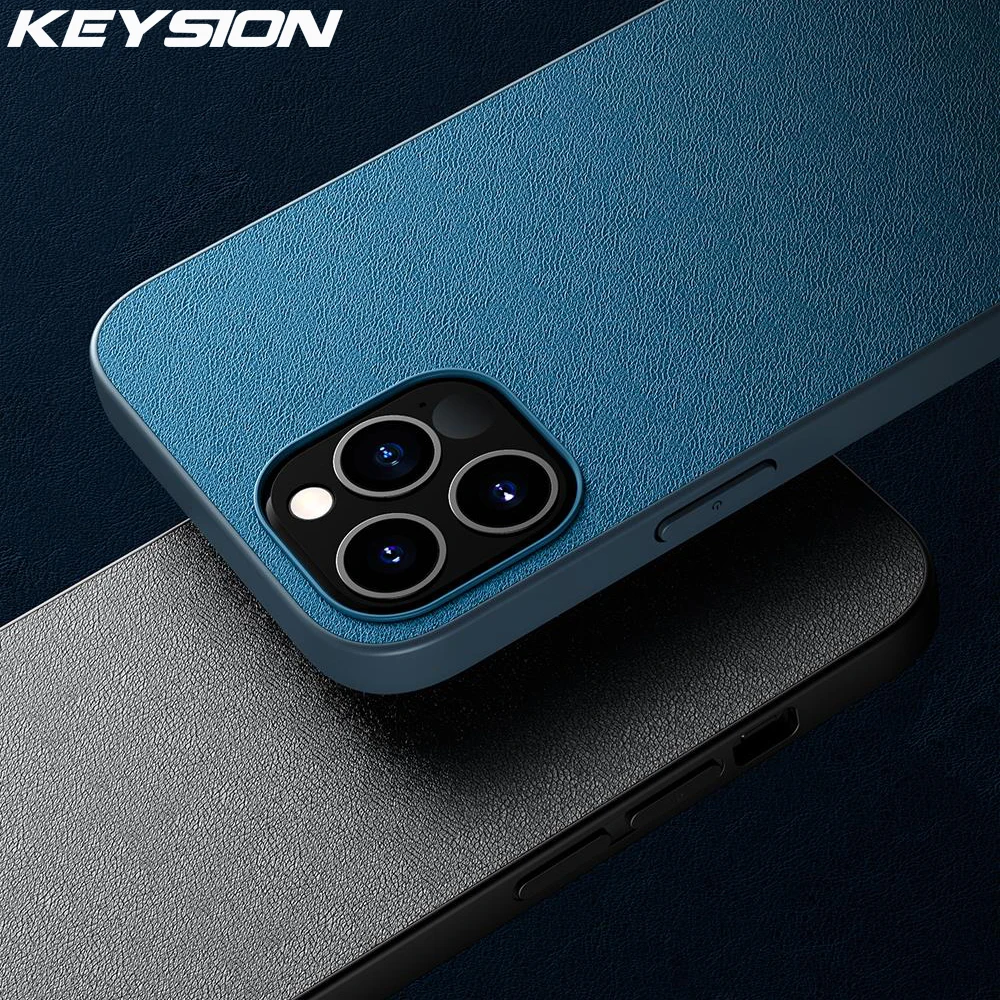 

KEYSION PU Leather Case for iPhone 12 Pro Max Back Phone Cover for iPhone 12 12 mini 11 Pro Max X XS XR 8 7 Plus SE 2020