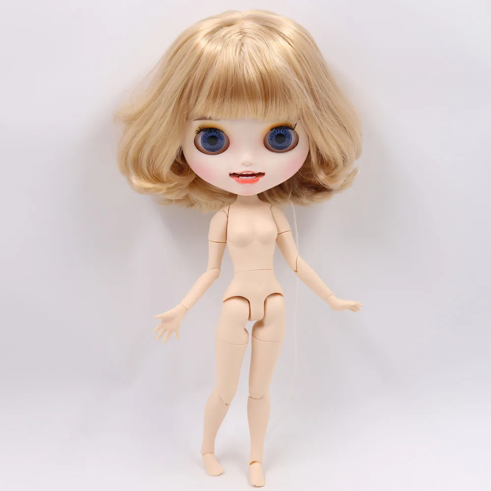 Ледяной обнаженный Blyth кукла No. BL3715/2240 медовый каштановый волос резные губы открытый рот матовые индивидуальные лица соединение тела 1/6 bjd