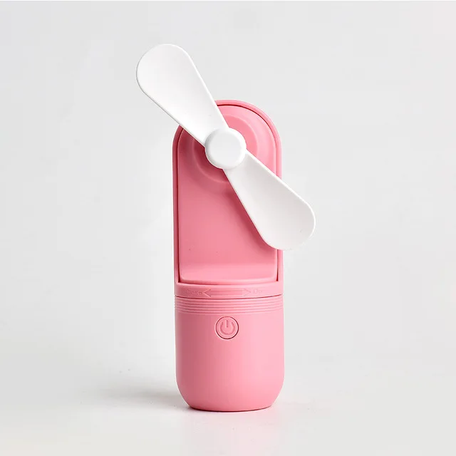 PINK Kbaybo Смарт капсула Портативный вентилятор со встроенным 800mA с батареей заряжаемой через USB Порты и разъёмы полезные охлаждающего воздуха портативный мини-вентилятор для умного дома - Цвет: PINK