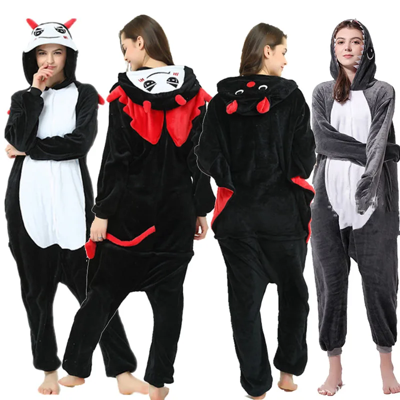 Baratos Pijamas de mujer unicornio Anime Panda Onesie Pikachu disfraz pijamas adulto kigumi Diablo