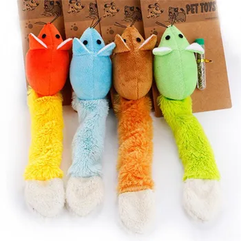 

Pet Cat Toy Mint Combination Mouse With Long Tail Cat Supplies Plush Pillow Doll Pet Interactive Toy