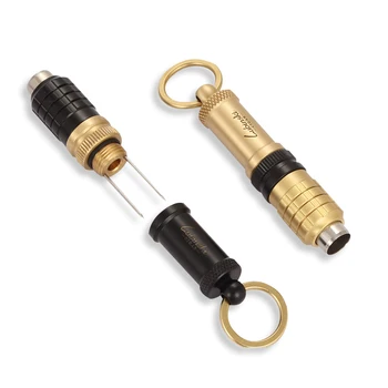 

LUBINSKI Smoking Gadgets Perfect Draw Cigar Tool Double Head Drill Cigar Enhancer Needles Stainless Steel Cigar Punch Cutter