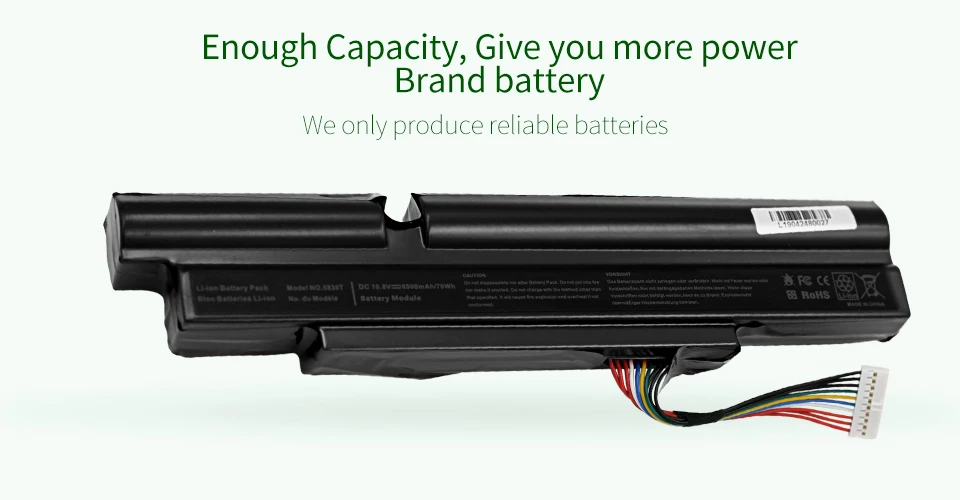 ApexWay 6 ячеек батарея для ноутбука acer Aspire TimelineX 3830T 3830TG 5830T 5830TG AS11A3E AS11A5E 3ICR19/66-2 4830T 4830TG