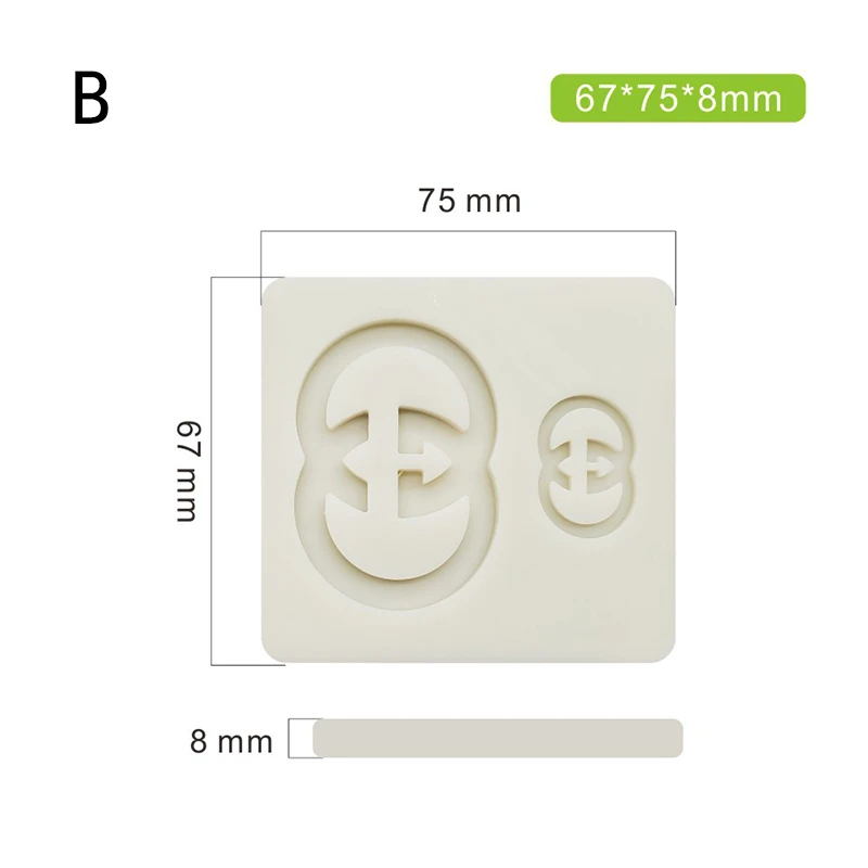 3D Brand Logo Shape Mousse Molds Silicone Cake Mold DIY Chocolate Candy Moulds Fondant Cake Decorating Tools Baking Pastry Molds5