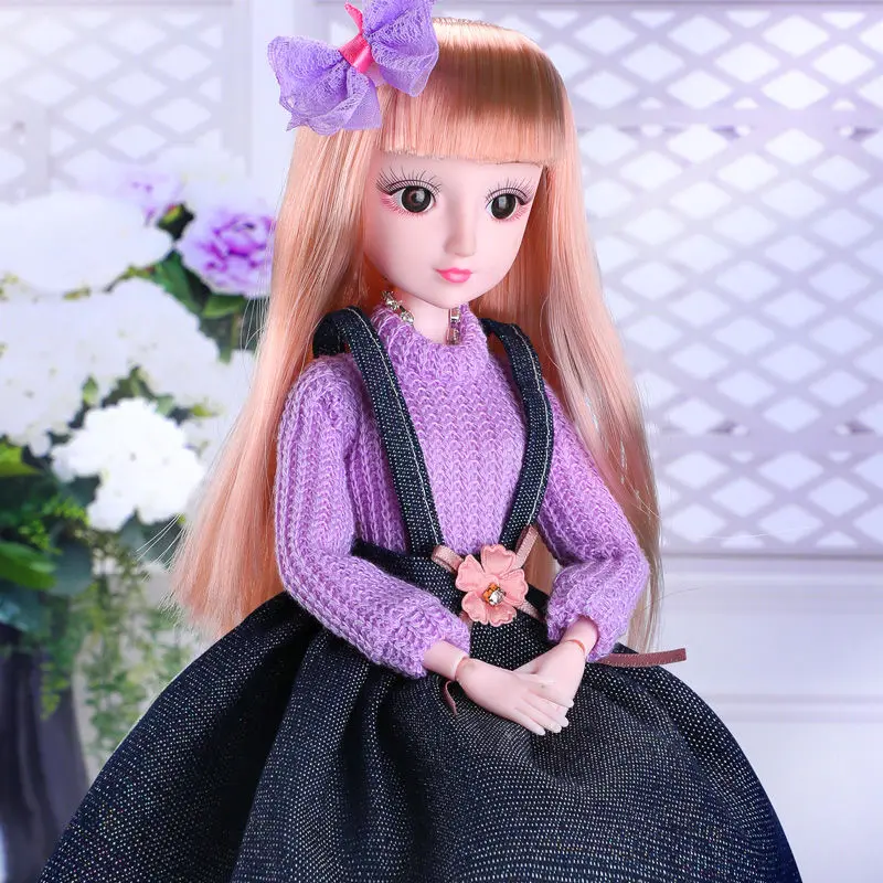 doll makeup and dress