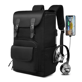 

Fashion 15.6 inch Men School Laptop Backpacks Oxford Water Repellent Travel 20-35L Multi USB Charger Male Mochila