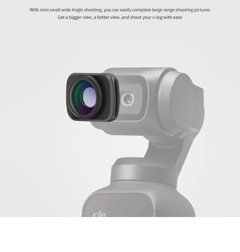 Для DJI Osmo Карманный Алюминиевый Портативный объектив рыбий глаз Оптическое стекло объектив камеры для DJI Osmo Карманный ручной карданный держатель аксессуары