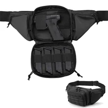 Sac à bandoulière tactique d'extérieur pour pistolet, étui de poitrine pour Combat militaire, Camping, Sport, chasse, athlétique