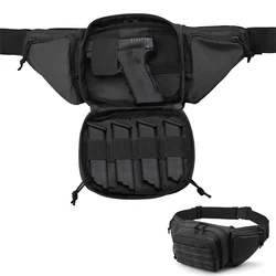 Ao ar livre tático arma cintura saco coldre peito combate militar acampamento esporte caça atlético ombro estilingue arma coldre saco