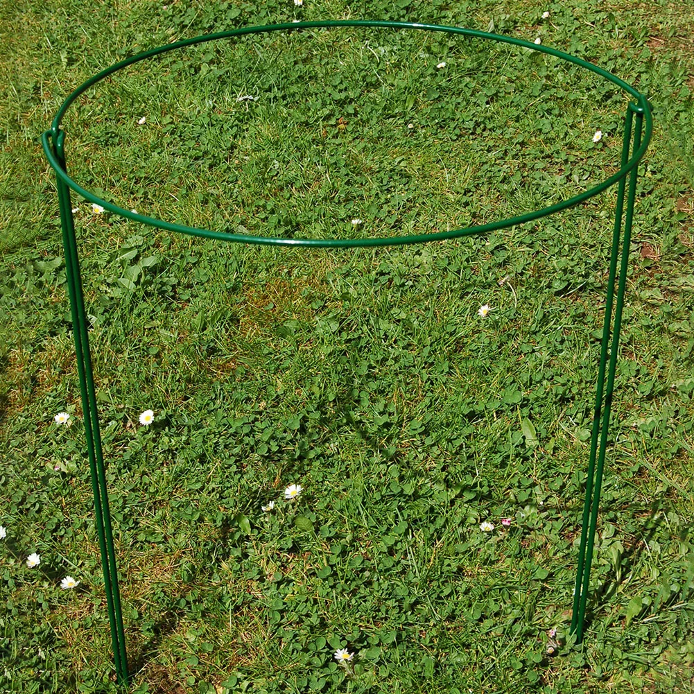 

2PCS Flower Plant Support Stakes Farming Garden Semi Circular Metal Tool Easy Install Home Ring Morning Glory Frame Adjustable