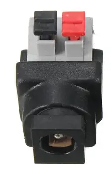 

Jiguoor DC Power Male Female 5.5*2.1mm Connector Adapter Plug Cable Pressed for LED Strips 12V