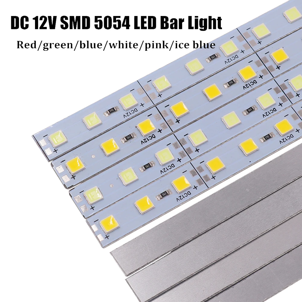 LED Cabinet Light LED Light LED Light Bar DC 12V Led Hard Bar Strip Light 25cm 50cm SMD 5054 Aluminium Rigid Strip Kitchen Under Cabinet Lamp