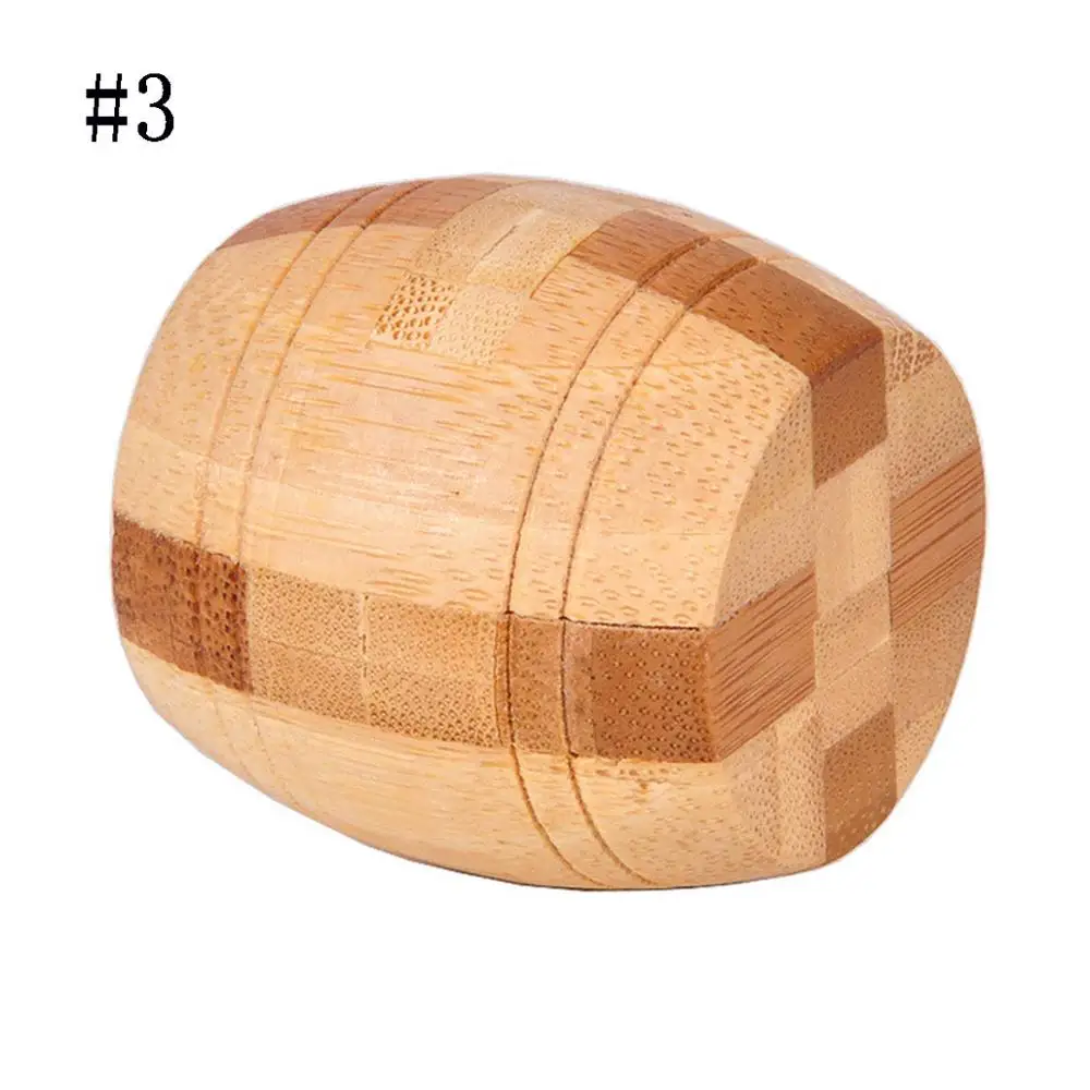 Barrels Развивающая головоломка, игрушка для детей 3D деревянная игрушка ручной работы китайские традиционные Игрушки для раннего образования - Цвет: Barrels