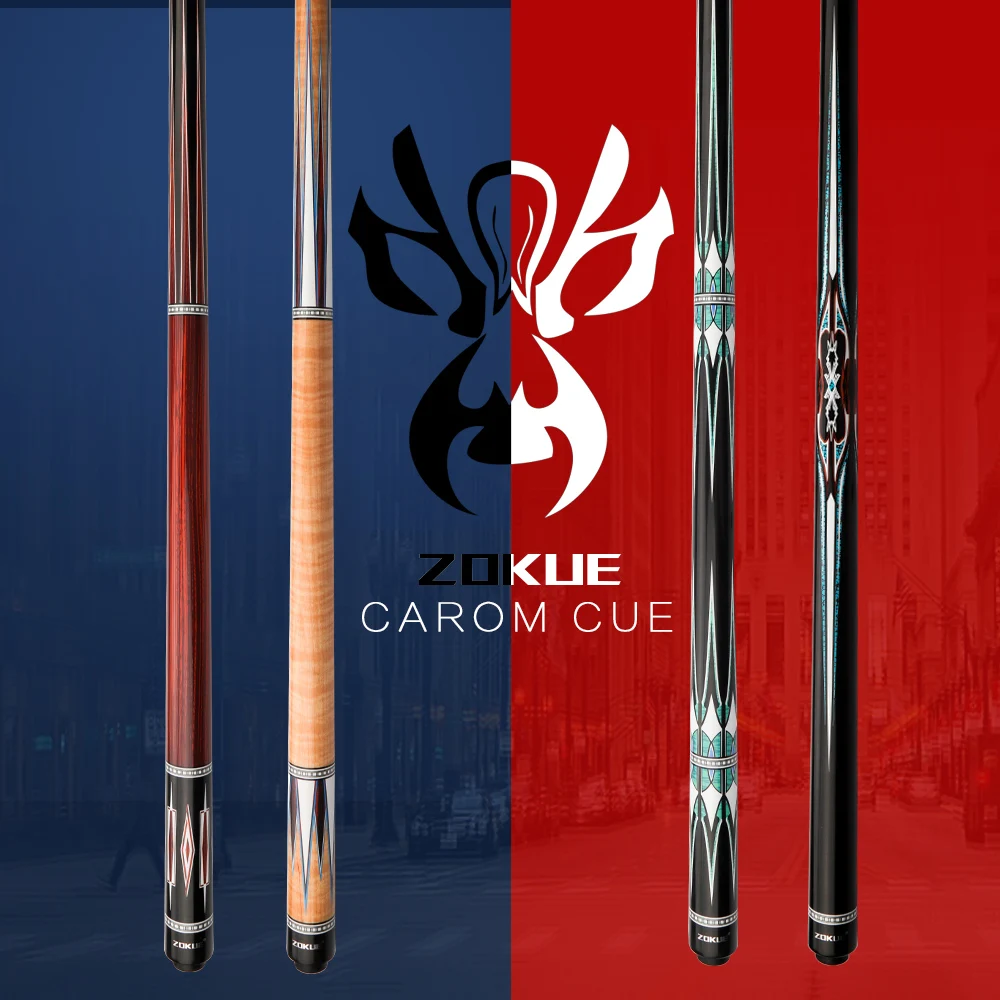 Оригинальный ZOKUE Billiard Carom Stick Корейский 3 Cushion Cue Taper 12 мм наконечник 142 см выбранный