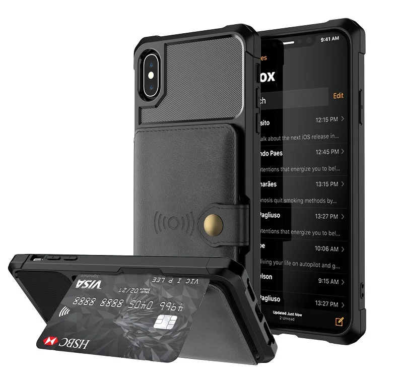 Роскошный чехол из искусственной кожи чехол-бумажник чехол для iPhone 6, 6 S, 7, 8plus X XS Чехлы для Max XR флип-чехол с отделением для кредитных карт для iPhone 11 Pro Max чехол для телефона Fundas