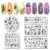PICT YOU Rose Flower Nail Stamping Plates Line Pictures Nail Art Plate Stamp Template Marble Leaves Image Printing Plates Tools