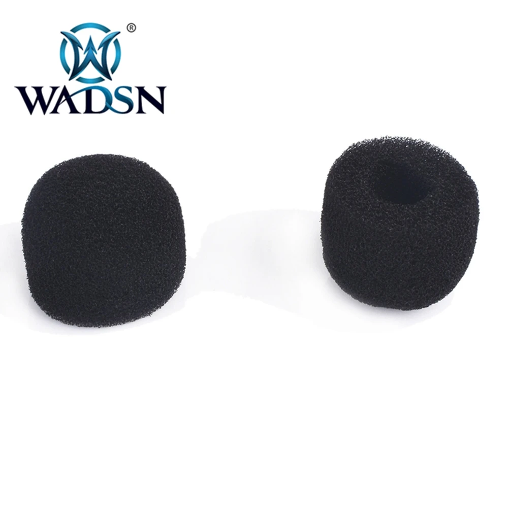 WADSN тактическая гарнитура микрофон губки запасные части для Comtac серии наушников Softail наушники микрофон Аксессуары WZ160
