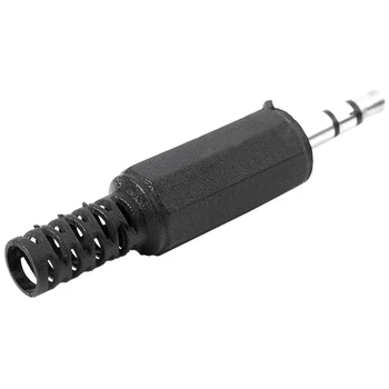 

10 pcs 3.5mm 1/8" o Male Plug Jack Adapter Stereo Connector Headphone Black