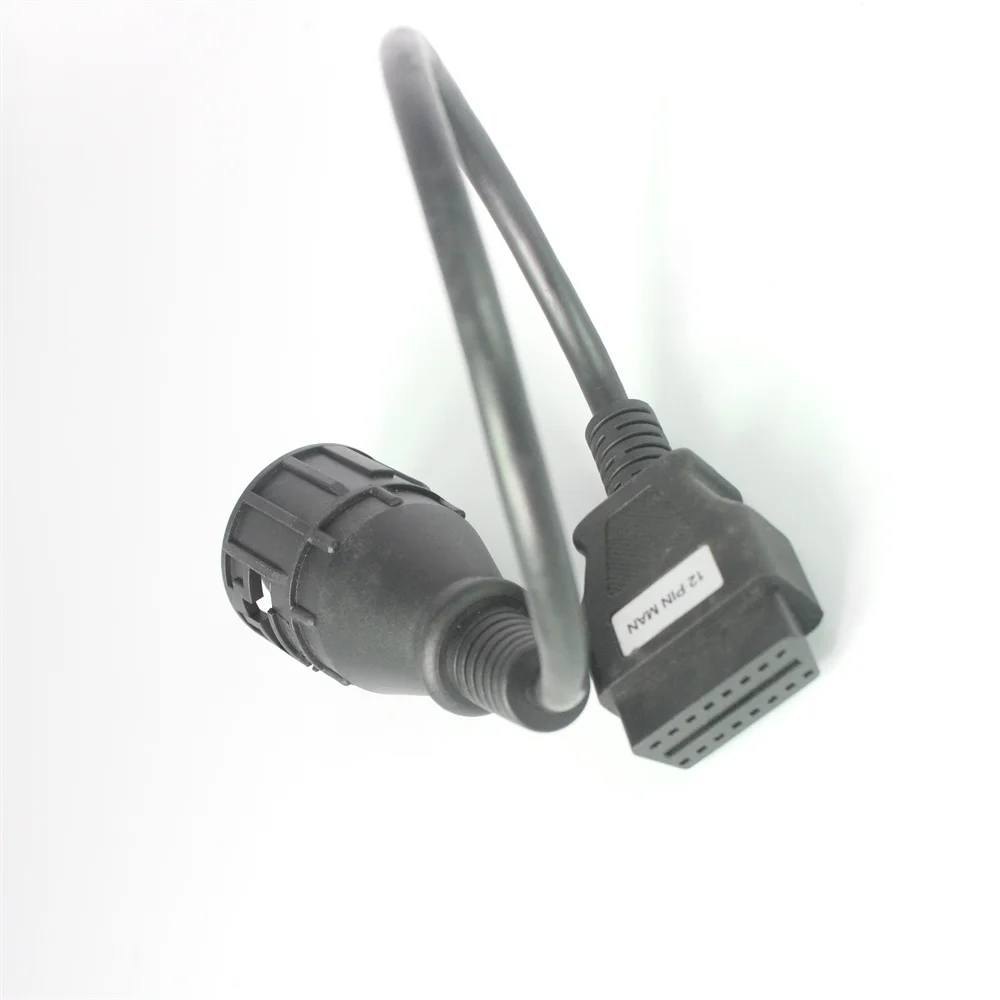 Acheheng Truck cables For Man 12Pin to OBD2 16Pin Female Connector DLC OBD OBDII for Man 12 PIN diagnostic Truck Cable