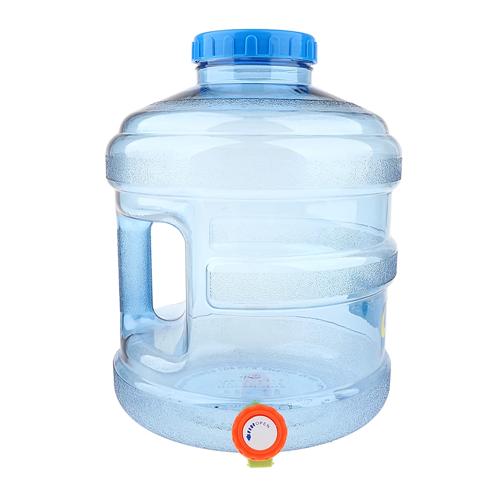 Reusable 11.3L Water Buckle Outdoor Water Bottle with Dispensing Valve & Carry Handle Camp Cooking Supplies