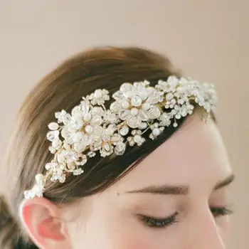 

Trendy Silver Gold Color Baroque Crystal Luxury Wedding Crowns For Bride Crowns Fashion Queen Headpiece Hair Accessories